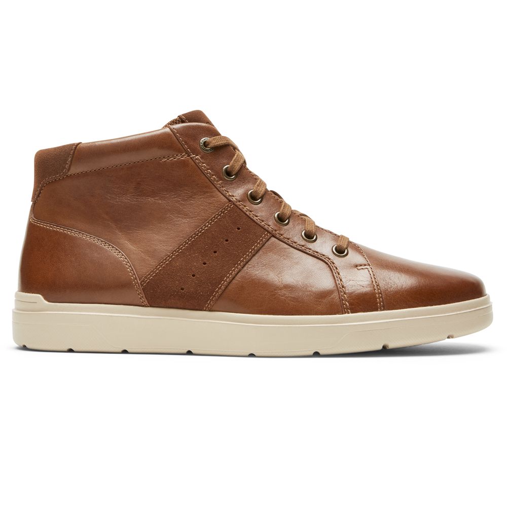 Sapatilhas Rockport Total Motion Lite Zip Homem - Marrom ( 761-KTIXFC )